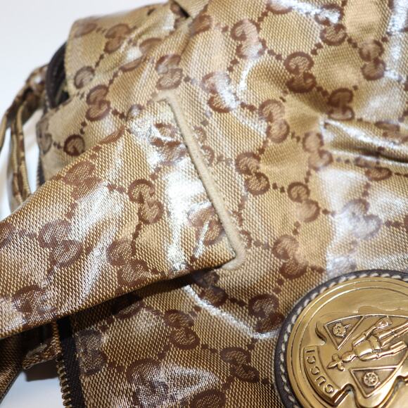 Gucci Hysteria Tote GG Crystal Coated Canvas Brown Monogram - Picture 9 of 9